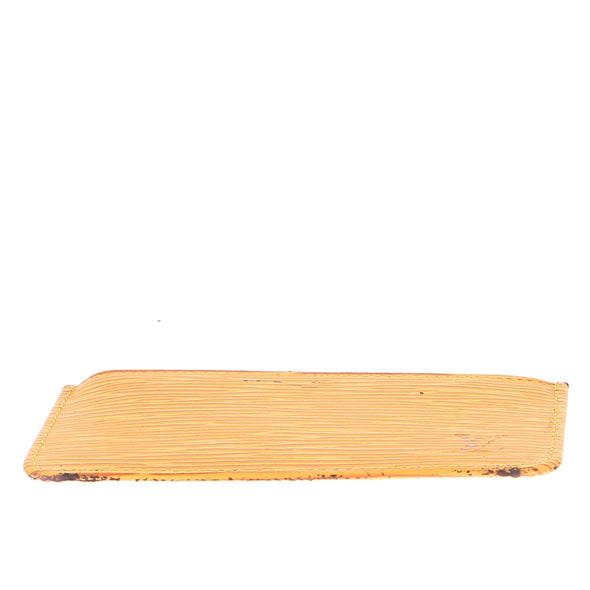 Pochettes jaunes en cuir