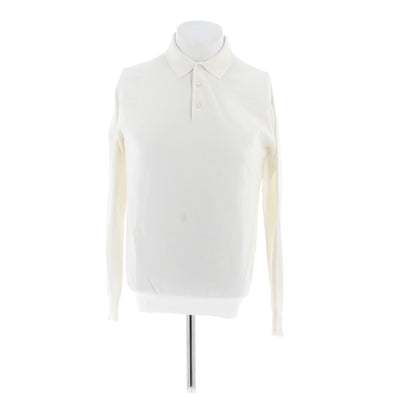 Polo blanc à manches longues