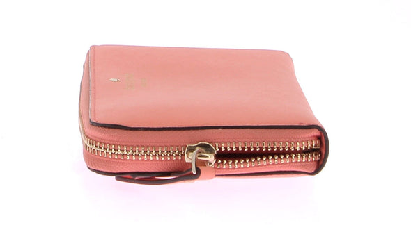 Portefeuille en cuir rose
