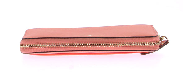 Portefeuille en cuir rose