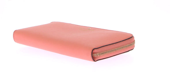Portefeuille en cuir rose