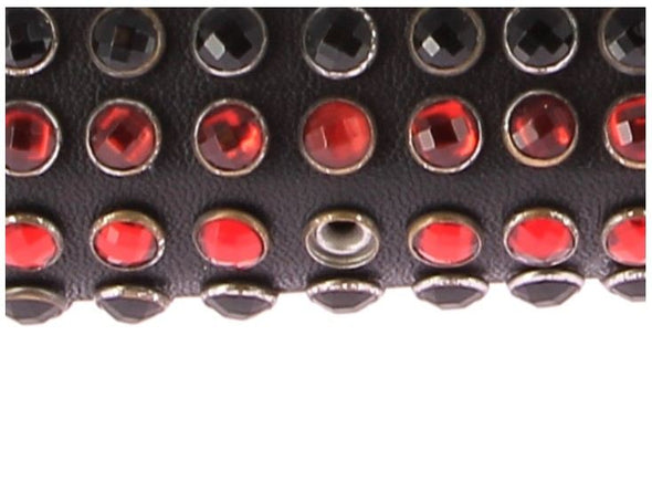 Portefeuille à strass multicolore