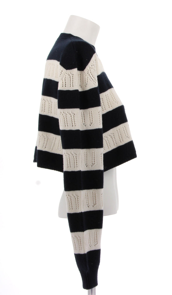 Pull à rayures en cachemire