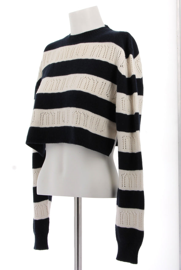 Pull à rayures en cachemire