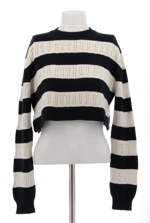 Pull à rayures en cachemire