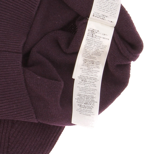 Pull violet en laine