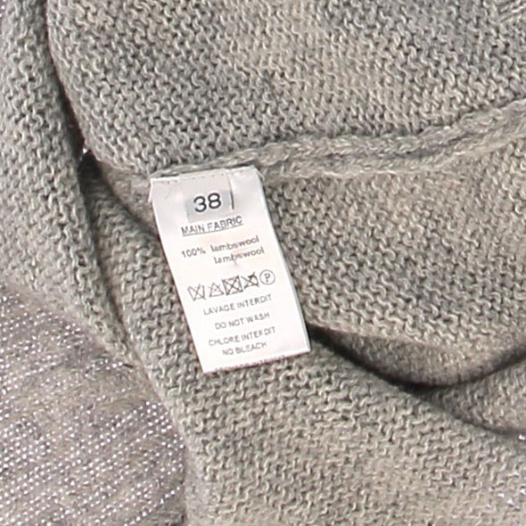 Pull en laine gris