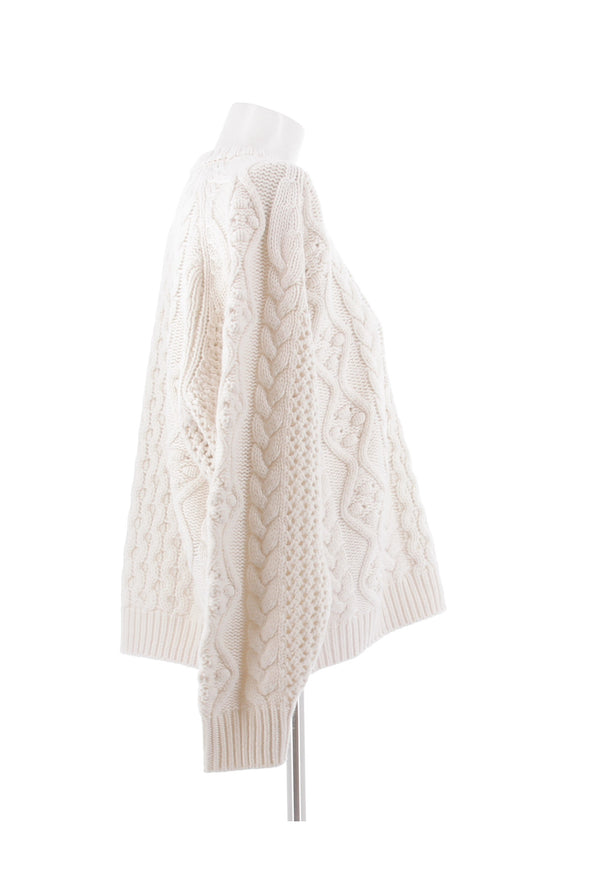 Pull blanc "Secas" en laine