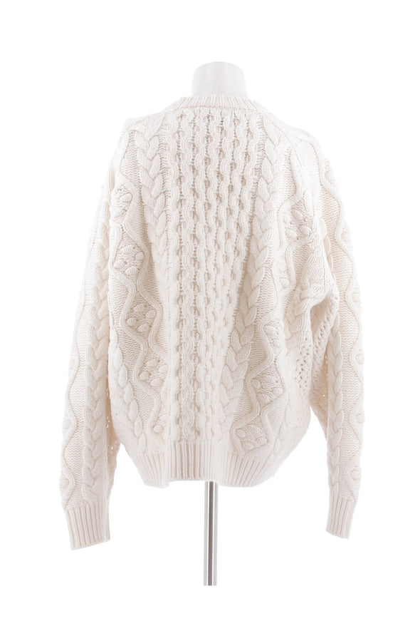 Pull blanc "Secas" en laine
