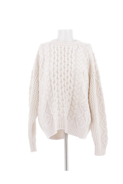 Pull blanc "Secas" en laine