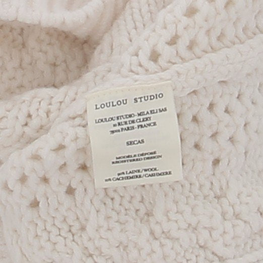 Pull blanc "Secas" en laine
