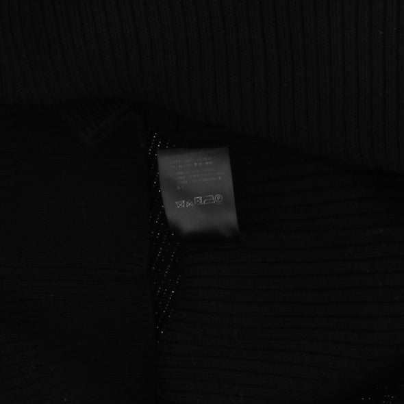 Pull noir col roulé