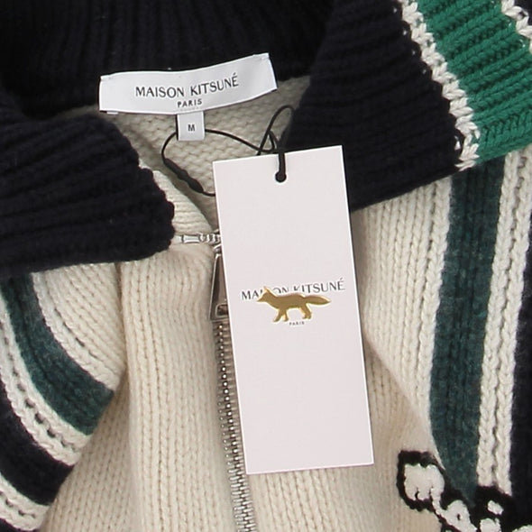 Pull à zip en laine