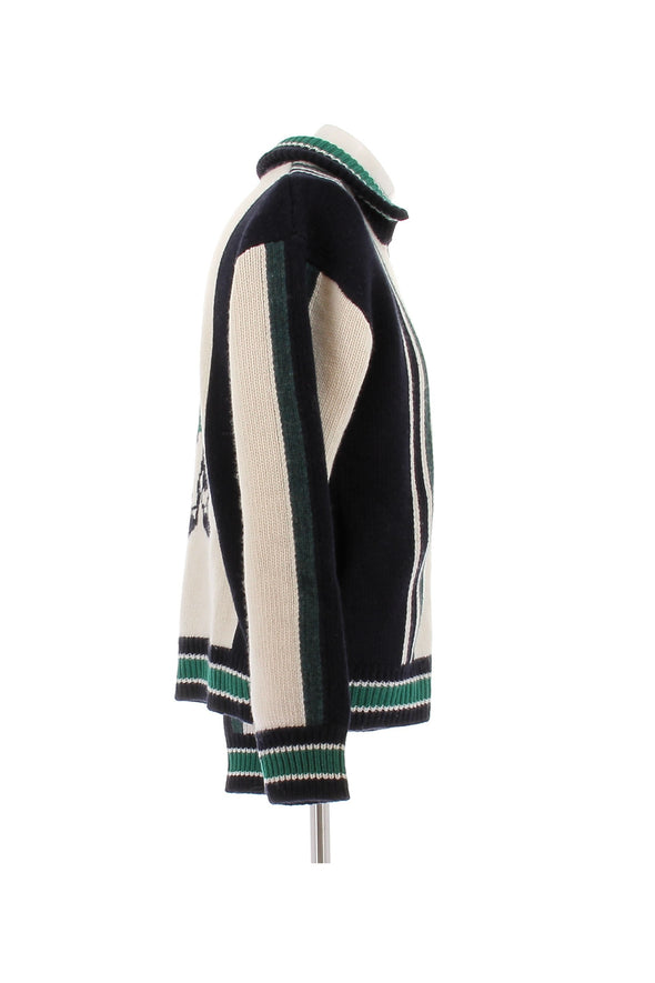 Pull à zip en laine