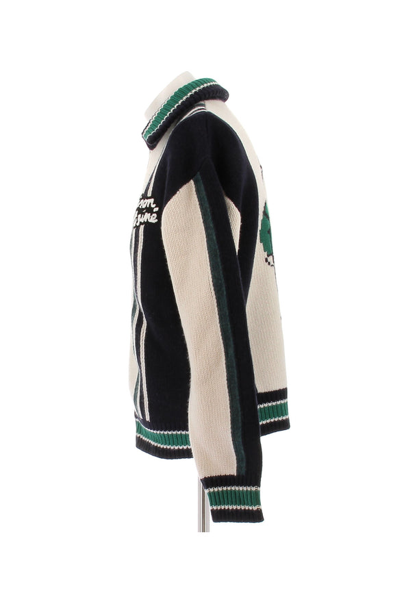 Pull à zip en laine