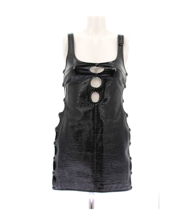 Robe noire en vinyle