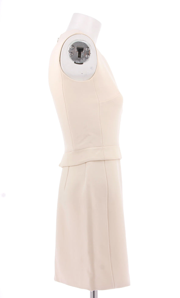 Robe patineuse beige clair en laine