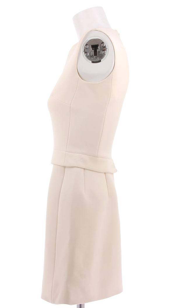 Robe patineuse beige clair en laine