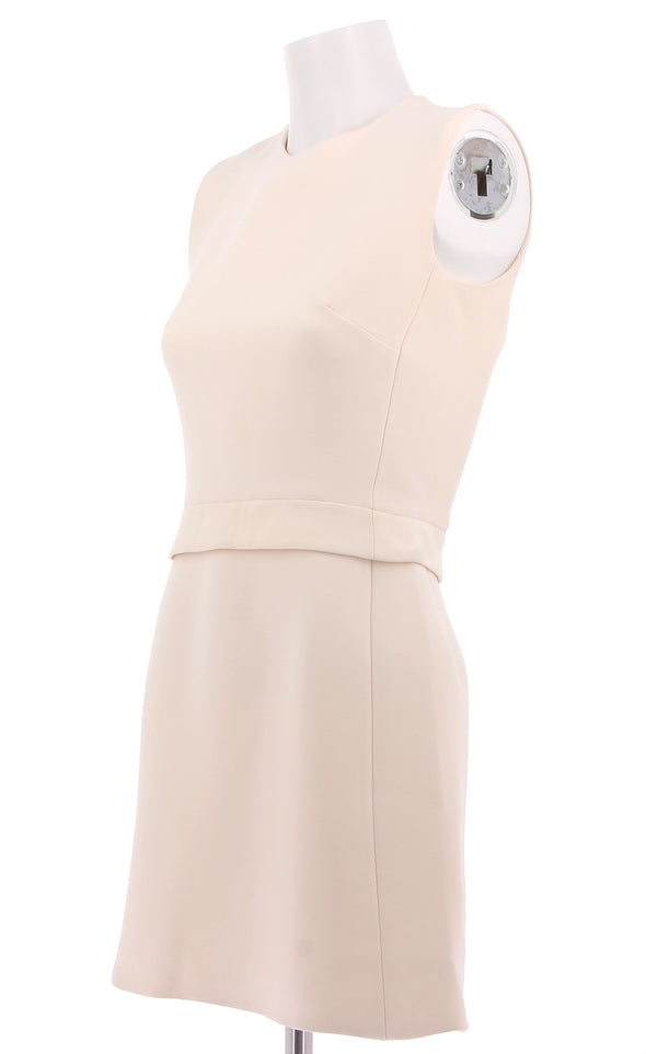 Robe patineuse beige clair en laine