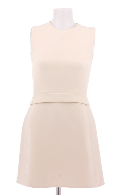 Robe patineuse beige clair en laine