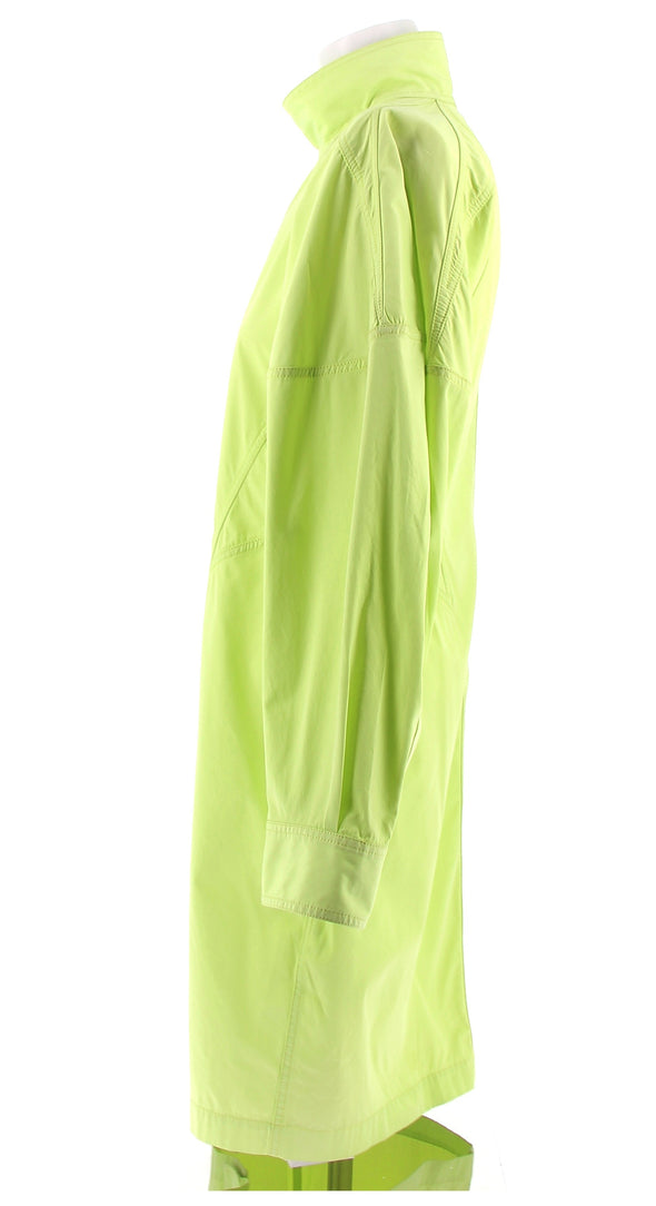 Robe chemise jaune fluo