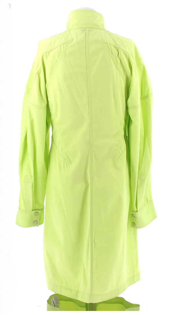 Robe chemise jaune fluo