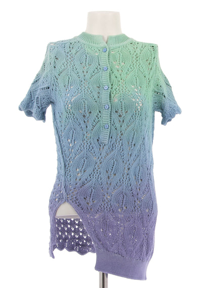 Top en maille asymétrique dégradé