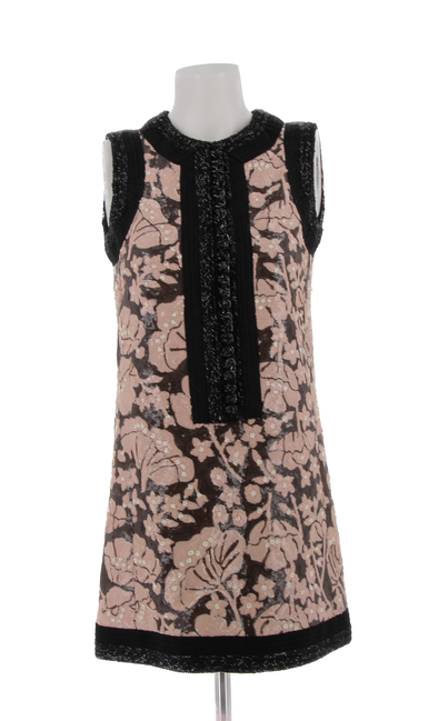 Robe à sequins avec motif floral