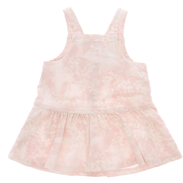 Robe en denim rose et blanc