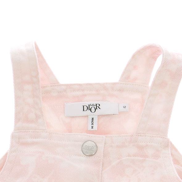 Robe en denim rose et blanc