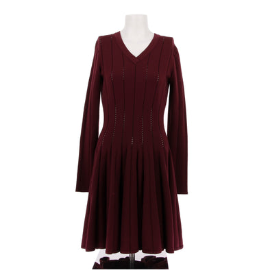 Robe patineuse bordeaux