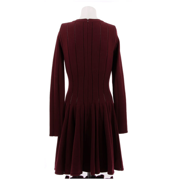 Robe patineuse bordeaux