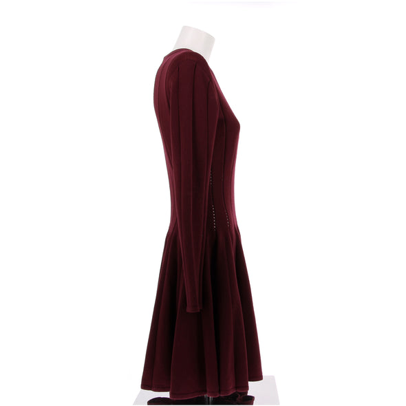 Robe patineuse bordeaux