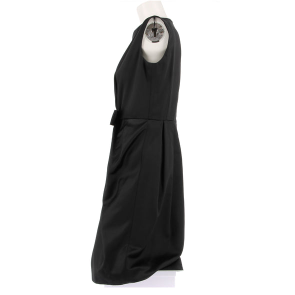 Robe en soie noire