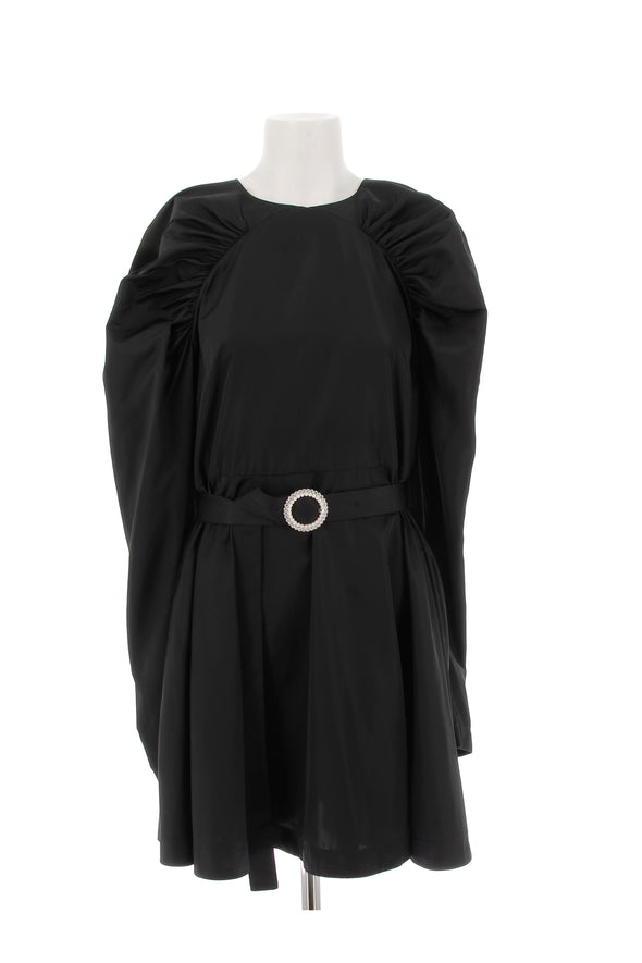 Robe manches bouffantes longue noire