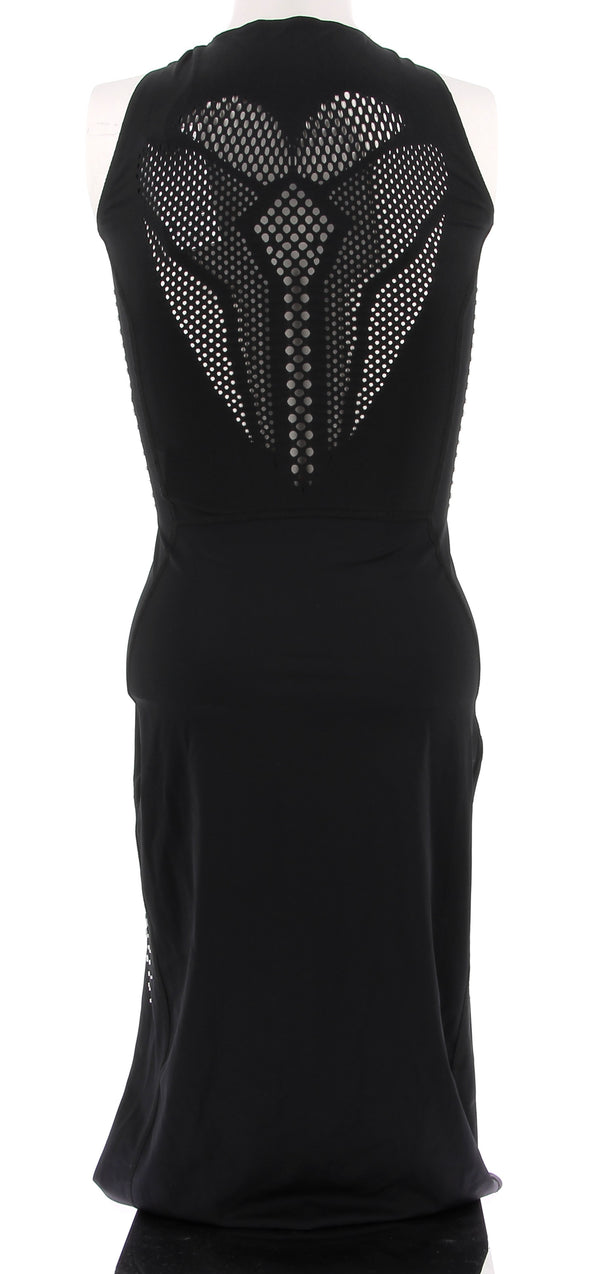 Robe mi-longue noire