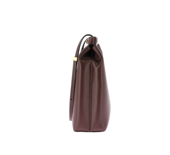 Sac à bandoulière en cuir marron "Teresa"