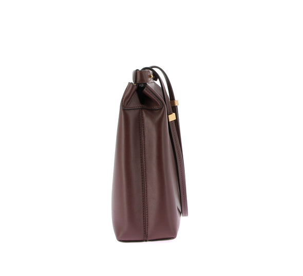 Sac à bandoulière en cuir marron "Teresa"