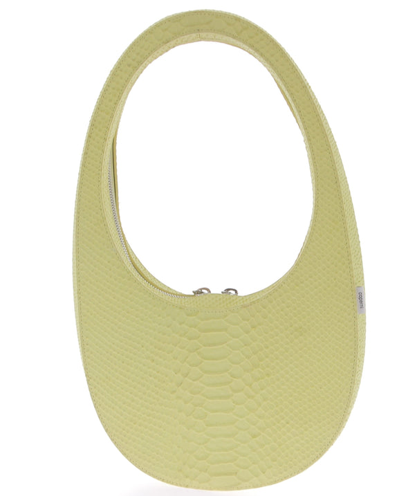 Sac à main jaune à imprimé crocodile "Mini Swipe"