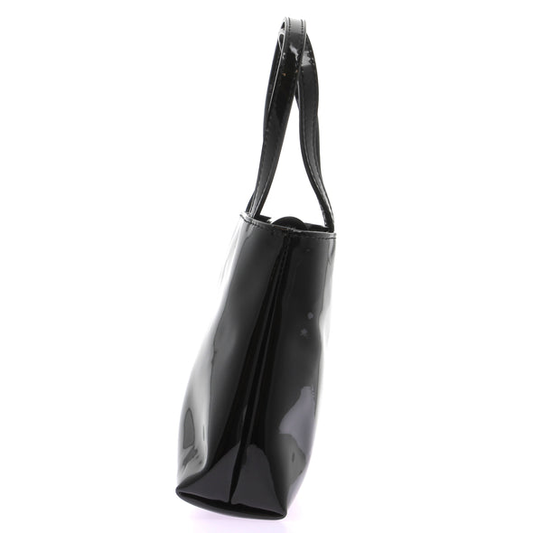 Sac à main noir vernis
