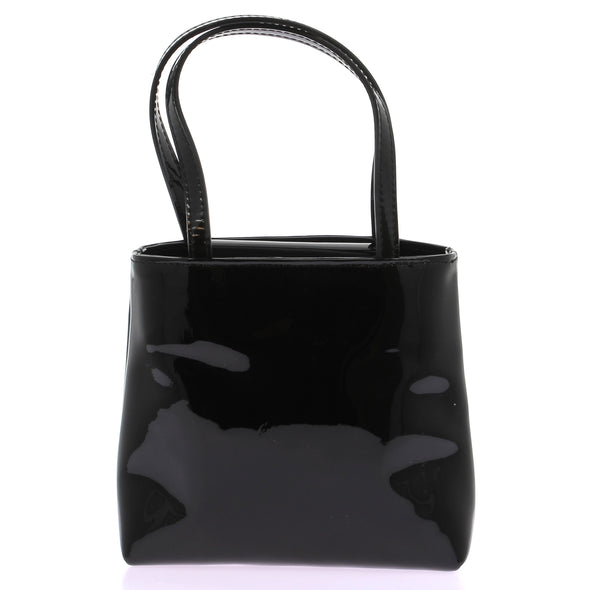 Sac à main noir vernis
