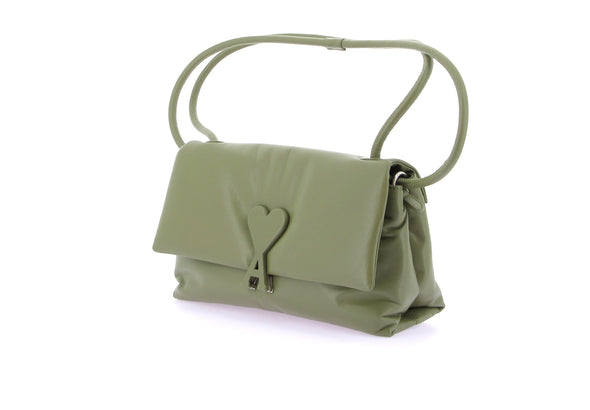 Sac en cuir vert "Voulez-vous"