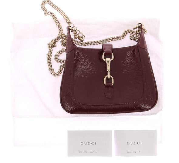 Mini sac bordeaux "Jackie notte"