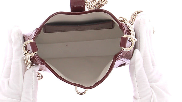 Mini sac bordeaux "Jackie notte"