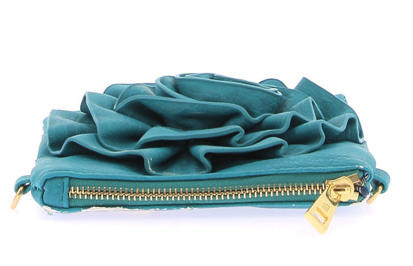 Sac en bandoulière bleu avec rose