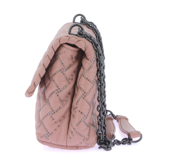 Sac à bandoulière en cuir rose "Olimpia"