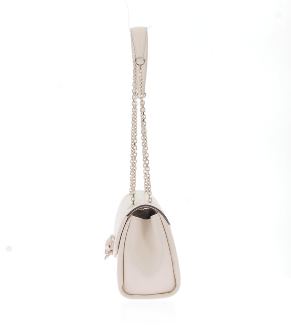 Sac à main en cuir écru "Panthère"