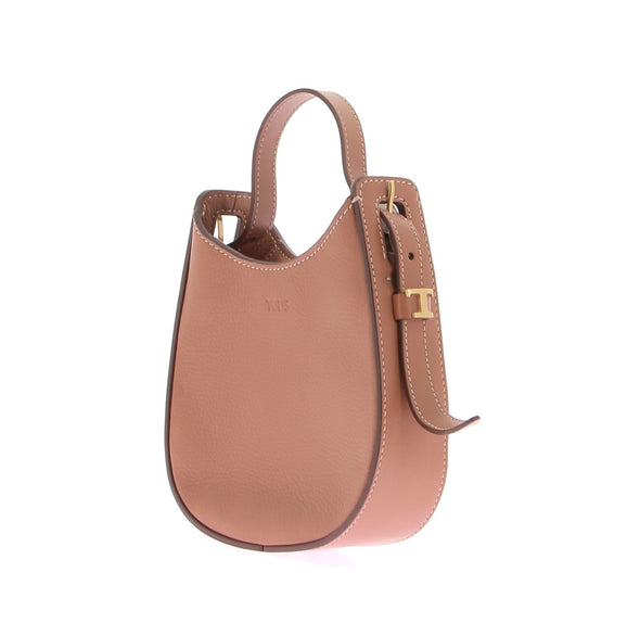 Sac porté épaule en cuir camel