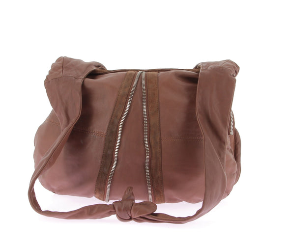 Sac à main en cuir marron "Donna"