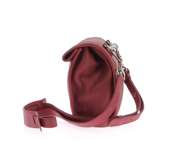 Sac à main en cuir rouge